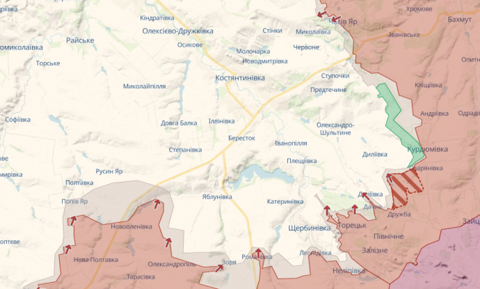 Российские войска приблизились к Дилиевке и Марково - карта DeepState на 4 июня