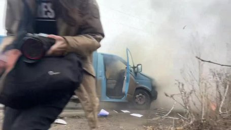 Російський дрон атакував автівку гуманітарної місії &laquo;Проліска&raquo; при в&rsquo;їзді в Костянтинівку