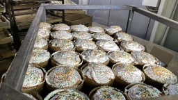 Хлебокомбинат Константиновки впервые выпускает паски в этом году
