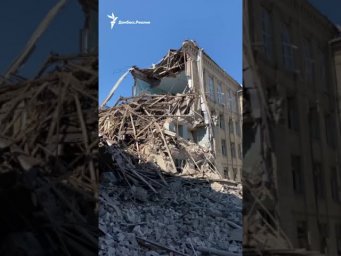 ВІДЕО: Знищена школа внаслідок нічного обстрілу